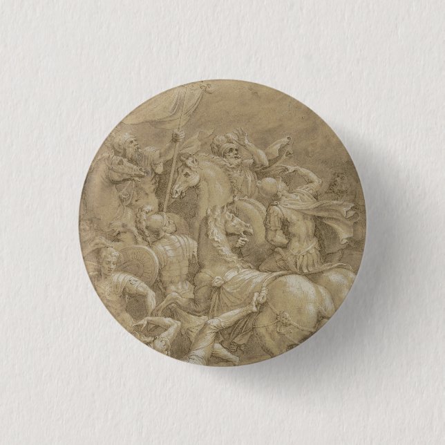 Bóton Redondo 2.54cm A Conversão de São Paulo Arte (Frente)