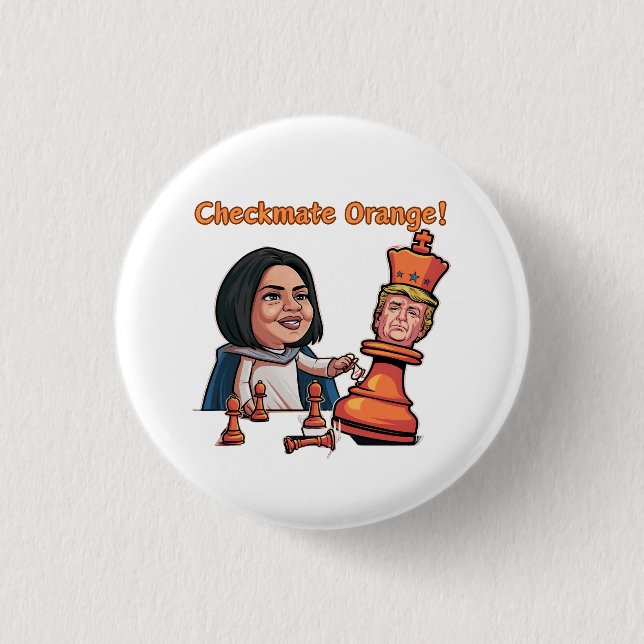 Bóton Redondo 2.54cm A Derrota Do Rei Laranja (Frente)