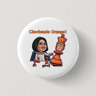 Bóton Redondo 2.54cm A Derrota Do Rei Laranja