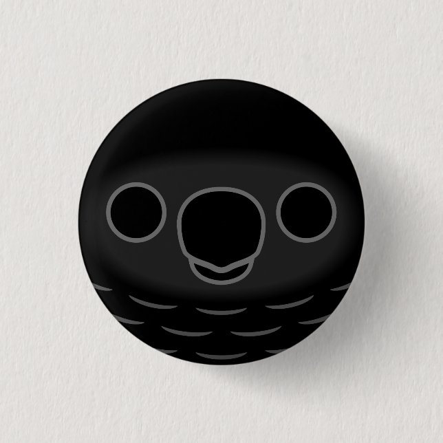 Bóton Redondo 2.54cm A face de um papagaio de Pesquet (Frente)