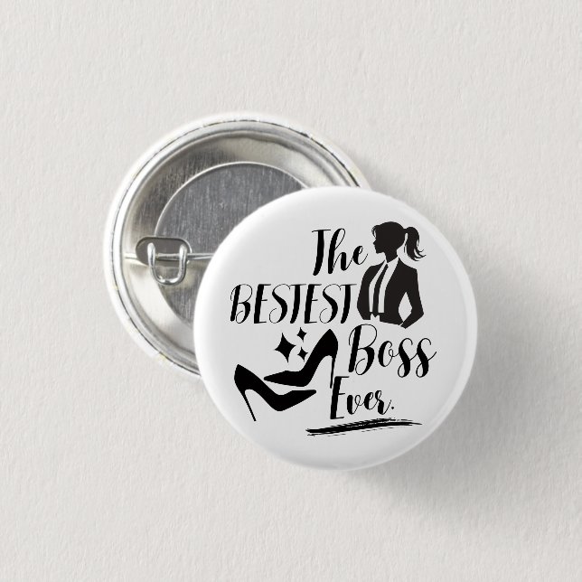 Bóton Redondo 2.54cm A melhor Lady Boss (Frente & Verso)