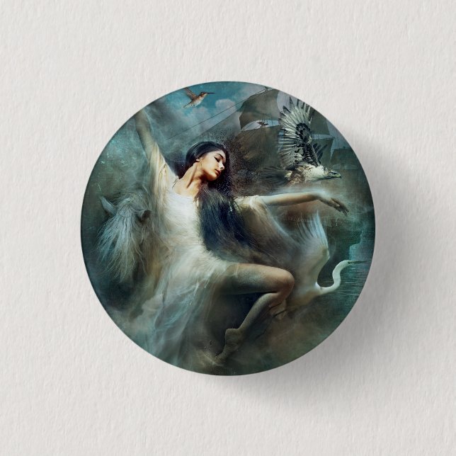 Bóton Redondo 2.54cm A mudança do botão Ocultar (Frente)