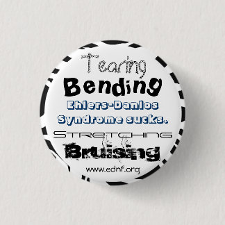 Bóton Redondo 2.54cm A síndrome de Ehlers-Danlos suga