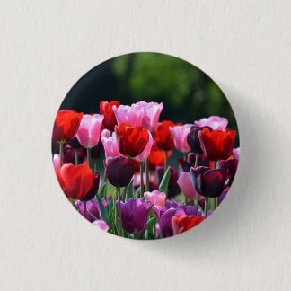 Bóton Redondo 2.54cm A tulipa floresce o crachá/botão