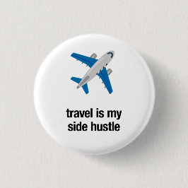Bóton Redondo 2.54cm a viagem é o meu lado