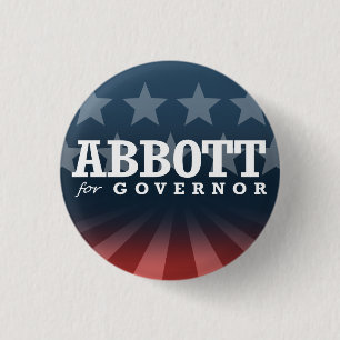 BÓTON REDONDO 2.54CM ABBOTT PARA O GOVERNADOR 2014