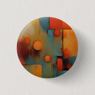 Bóton Redondo 2.54cm Abstrato