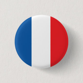 Bóton Redondo 2.54cm Abstrato France Flag, botão de cores francesas