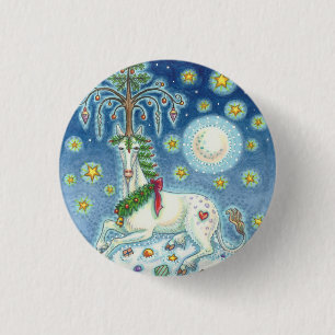 BÓTON REDONDO 2.54CM ACREDITO NO BOTÃO DE FERIADO UNICORN DO NATAL
