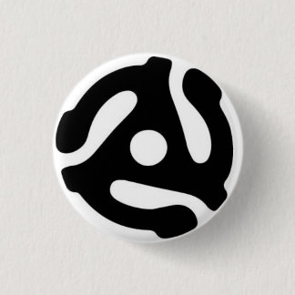 Bóton Redondo 2.54cm Adaptador gravado 45 RPM