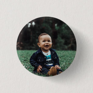 Bóton Redondo 2.54cm Adicione sua própria foto personalizada