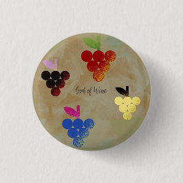 Bóton Redondo 2.54cm Adonis Deus do Vinho
