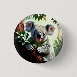 Bóton Redondo 2.54cm Adorable Koala Bear