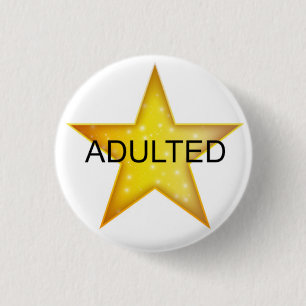 Bóton Redondo 2.54cm Adulto - Estrela de Deus - Adulta