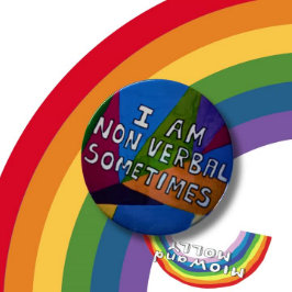 Bóton Redondo 2.54cm Afecção do espectro do autismo não verbal autista