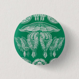 Bóton Redondo 2.54cm Água-viva, Desconto de Ernst Haeckel