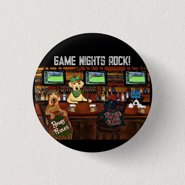 Bóton Redondo 2.54cm AIREDALE & AMIGOS Poster (Frente)