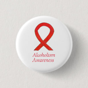 Bóton Redondo 2.54cm Alcoolismo Sensibilização Pinos Personalizados d