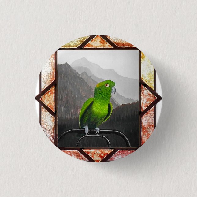 Bóton Redondo 2.54cm Aldo My Amazon Parrot (Frente)