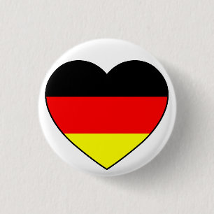 Bóton Redondo 2.54cm Alemanha coração futebol Germany