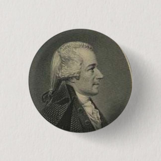 Bóton Redondo 2.54cm Alexander Hamilton que grava o botão