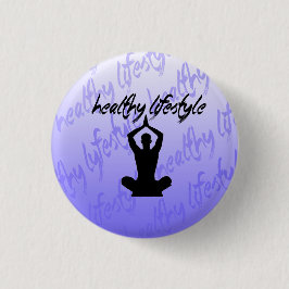 Bóton Redondo 2.54cm Alfinete de Estilo de Vida Saudável