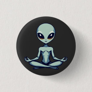 Bóton Redondo 2.54cm Alienígena Zen
