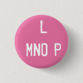 Bóton Redondo 2.54cm Alphabet Collectible "L MNOP" (# 12)