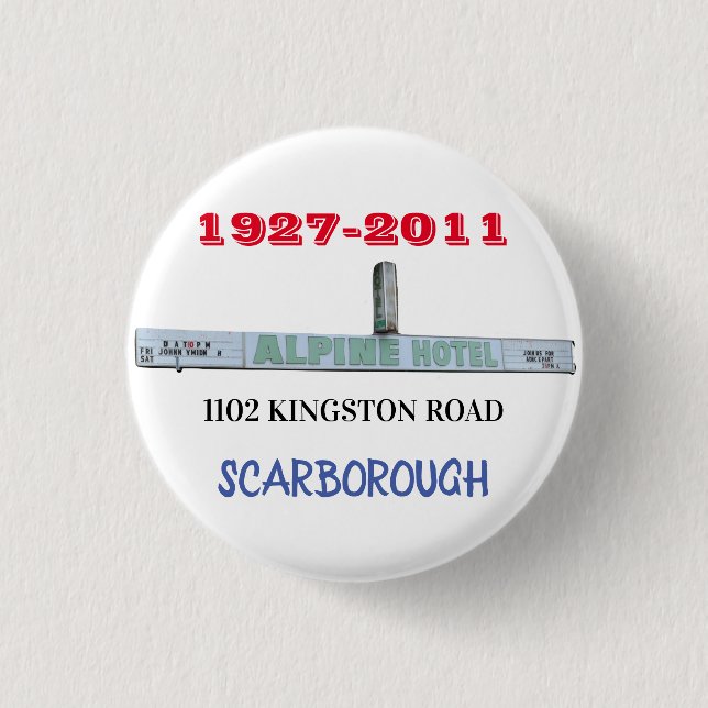 BÓTON REDONDO 2.54CM ÁLPINE HOTEL SCARBOROUGH (Frente)