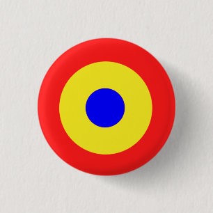 Bóton Redondo 2.54cm Alvo do Bullseye