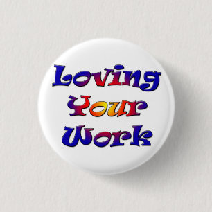 Bóton Redondo 2.54cm Amando Seu Crachá De 3 Cm Round