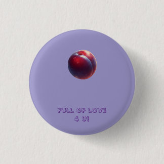 Bóton Redondo 2.54cm Ameixas do Dia dos Namorados