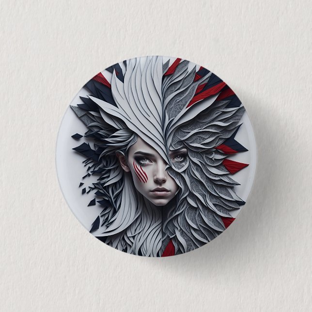 Bóton Redondo 2.54cm american fan 19 (Frente)