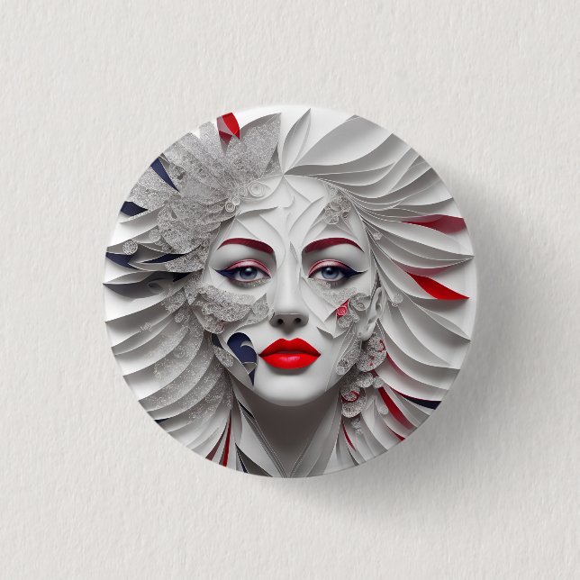 Bóton Redondo 2.54cm american fan 31 (Frente)