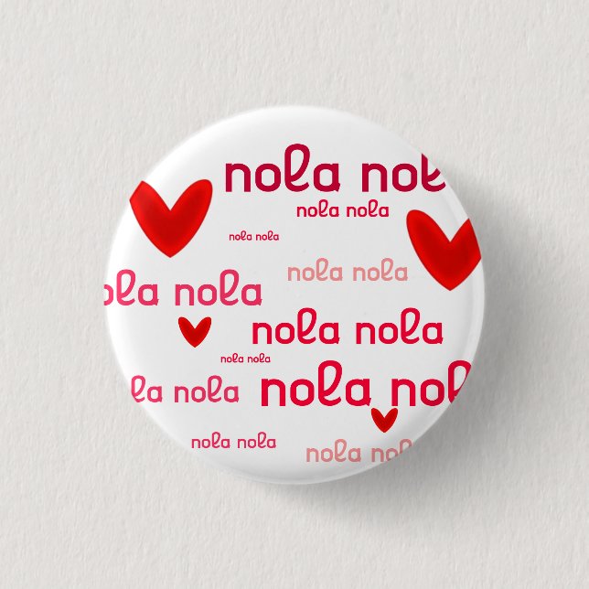 Bóton Redondo 2.54cm Amor de lis (Frente)