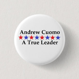 Bóton Redondo 2.54cm Andrew Cuomo A True Leader