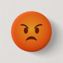 Bóton Redondo 2.54cm Angry Emoji