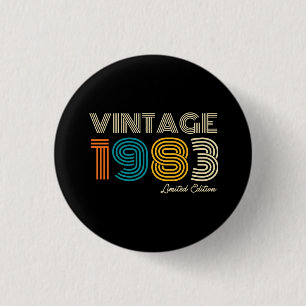 Bóton Redondo 2.54cm Aniversário de 40 anos da Edição Limitada Vintage