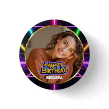 Aniversário Feliz com Foto & Nome Personalizados N