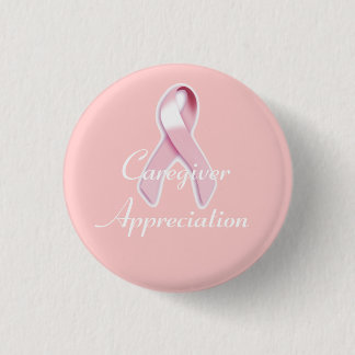 Bóton Redondo 2.54cm "Apreciação do Cuidador" - Consciência do Cancer