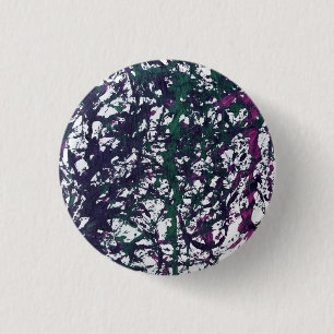 Bóton Redondo 2.54cm Arte em Mármore Roxo, Verde, Rosa
