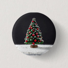 Bóton Redondo 2.54cm árvore de natal