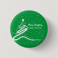 Árvore de Natal e queda de neve