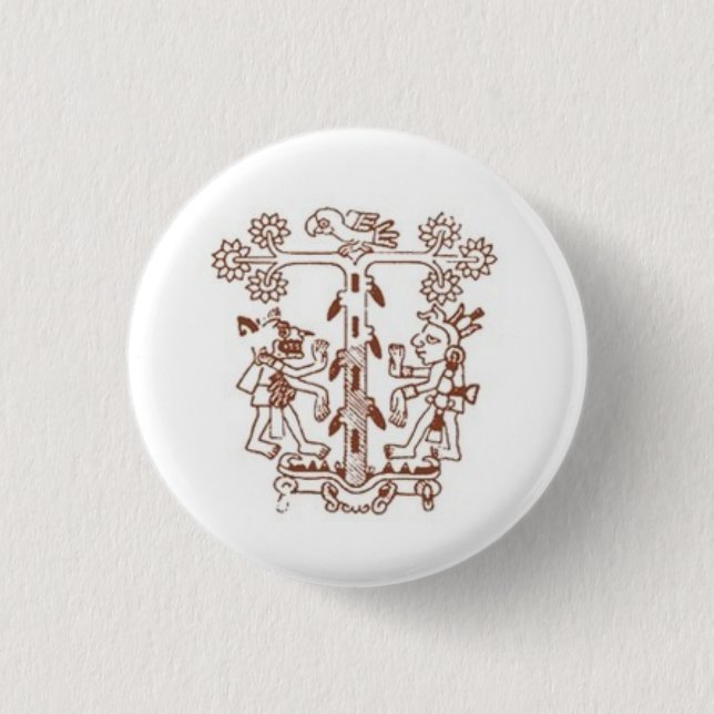 Bóton Redondo 2.54cm árvore de vida (Frente)