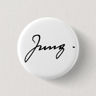 Bóton Redondo 2.54cm Assinatura Carl Jung