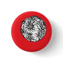 Asteroide em fundo vermelho