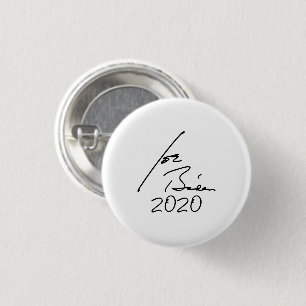 Bóton Redondo 2.54cm Autografo JOE BIDEN 2020