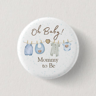 Bóton Redondo 2.54cm Baby Shower Oh Baby! Button