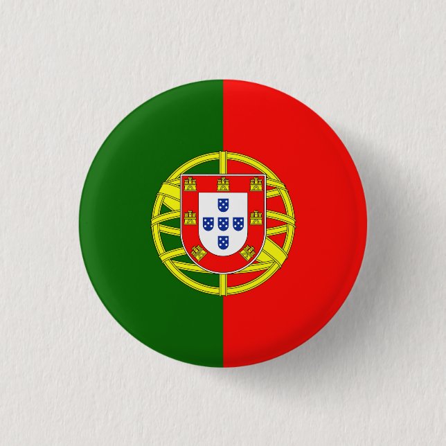 Bóton Redondo 2.54cm Badge Drapeau Portugal (Frente)