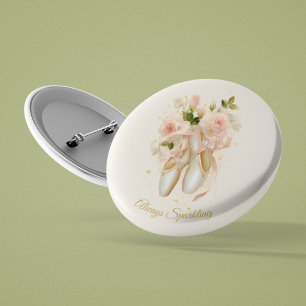 Bóton Redondo 2.54cm Balé Rosé Soirée, personalizado